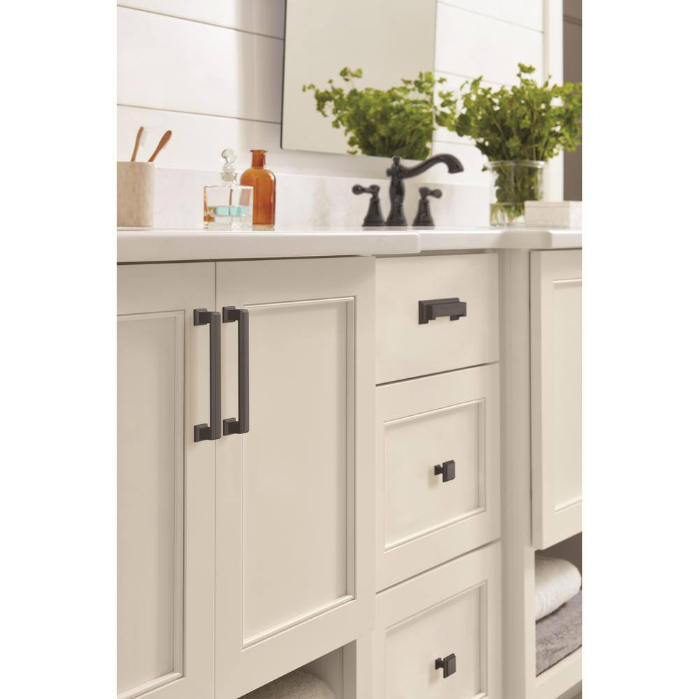 Matte Black Traditional Cabinet Cup Pull with Mounting Hardware