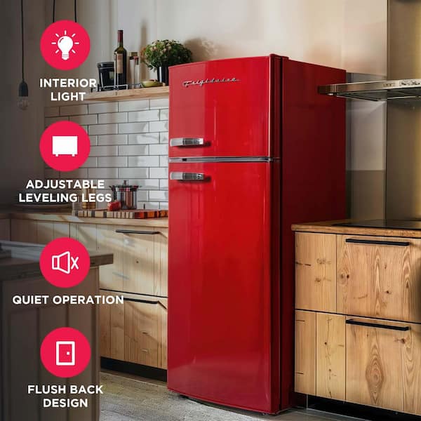 Frigidaire 21.5 in. Wide 7.5 cu.ft. Retro Mini Refrigerator in Red