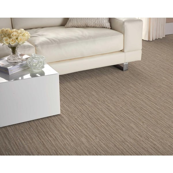 Mohawk Home & Office Solid Square Dijion Textured Carpet Sample (Interior)