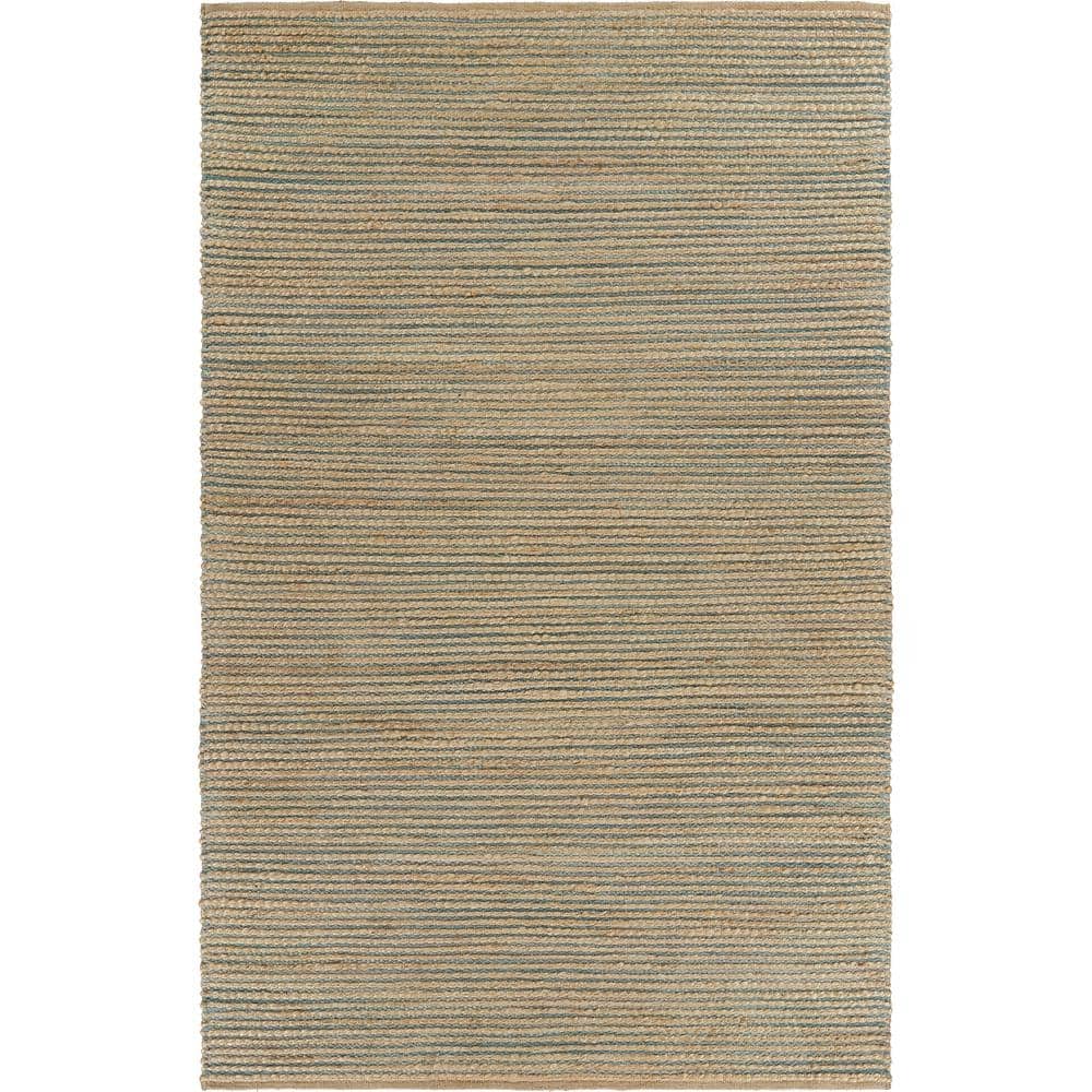 Classic Hand-Woven Indoor  Tan/Blue 5 ft. x 7 ft. 9 in. Area Rug