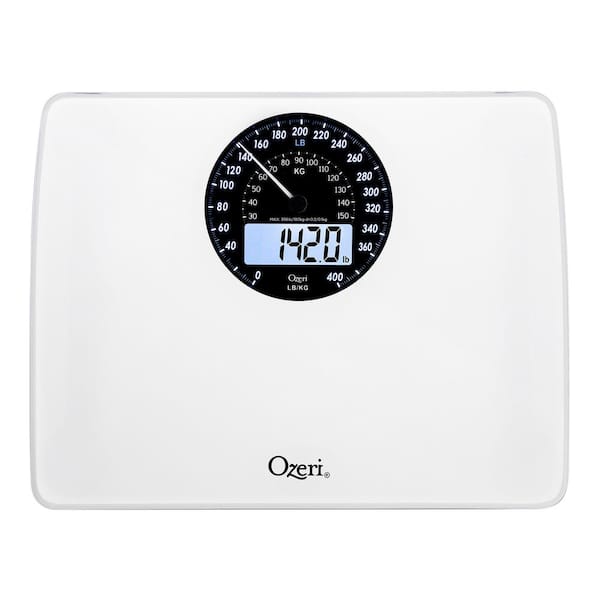 Ozeri Rev Digital Bathroom Scale with Electro-Mechanical Weight Dial