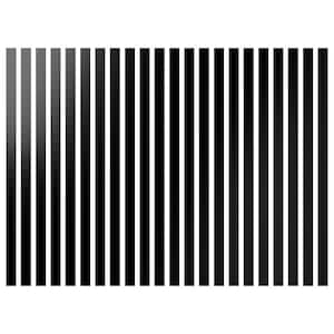 Adjustable Slat Wall 1/8 in. T x 2 ft. W x 4 ft. L Black Acrylic Decorative Wall Paneling (22-Pack)