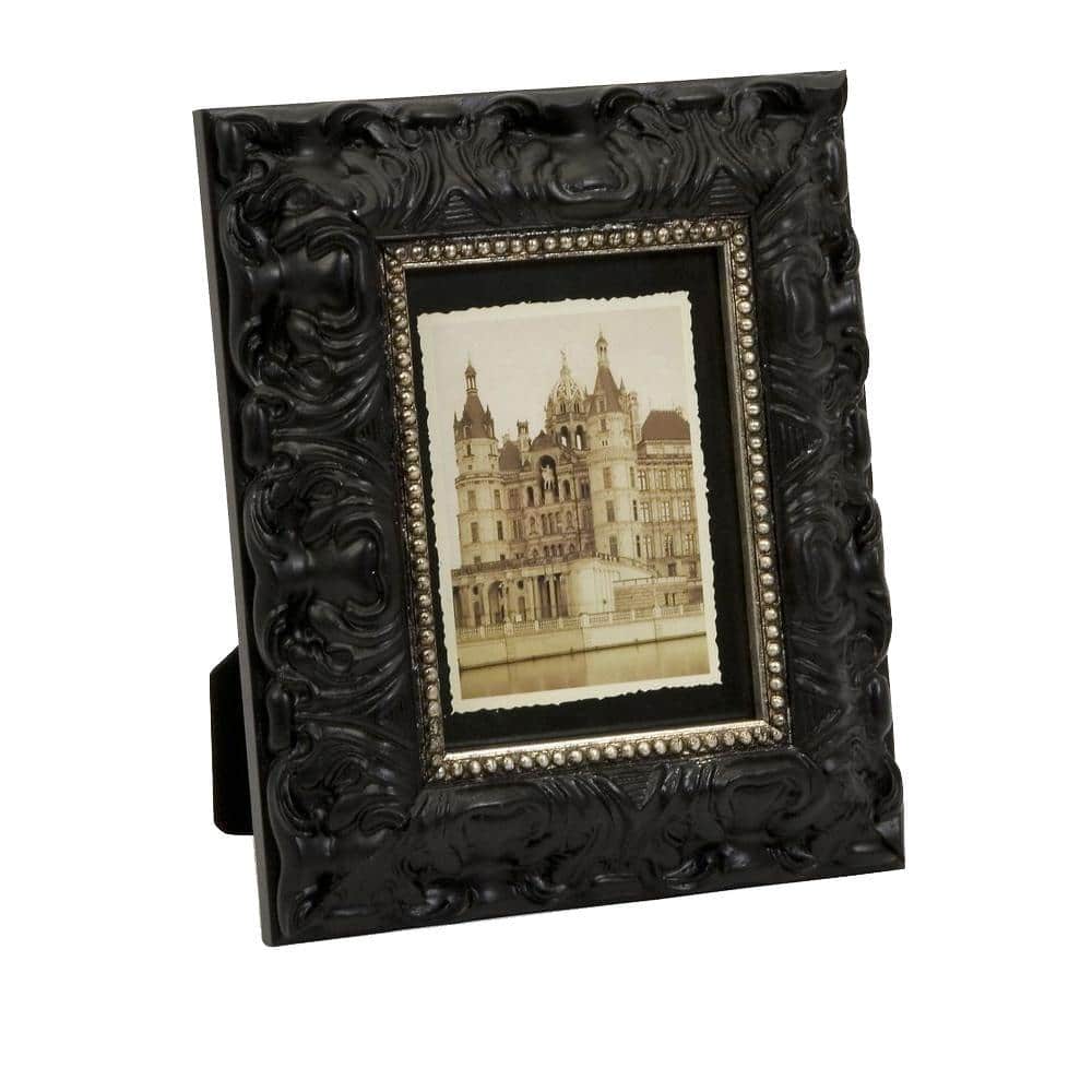 Lenor 1-Opening 5 in. x 7 in. Black Picture Frame