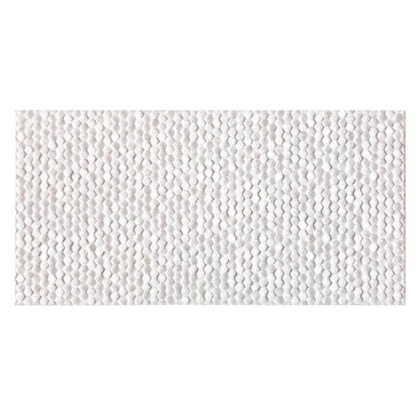 Jeffrey Court Retreat White 10 in. x 20 in. Glossy Textured Ceramic Wall Tile (10.76 sq. ft./Case)