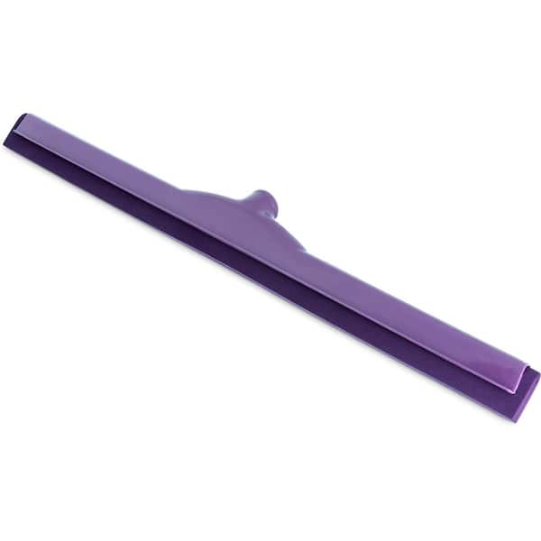 24 in. Double Foam Plastic Frame Floor Squeegee in Purple (6-Case)