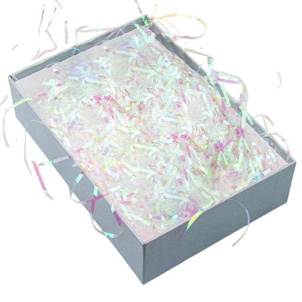 1 lbs. Iridescent Crinkle Cut Grass Confetti Cushion Paper Streamer Gift Basket Filler for Craft Decoration price history on PriceWatchPro