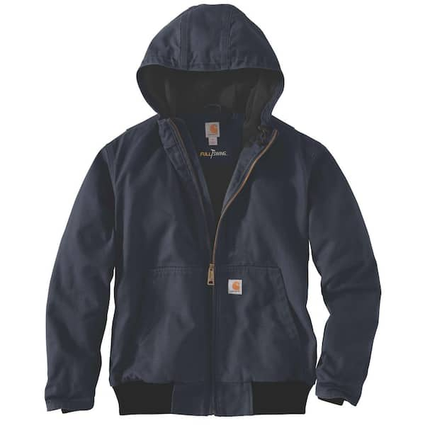 Carhartt Men's Medium Navy Cotton Full Swing Armstrong Active Jacket ...