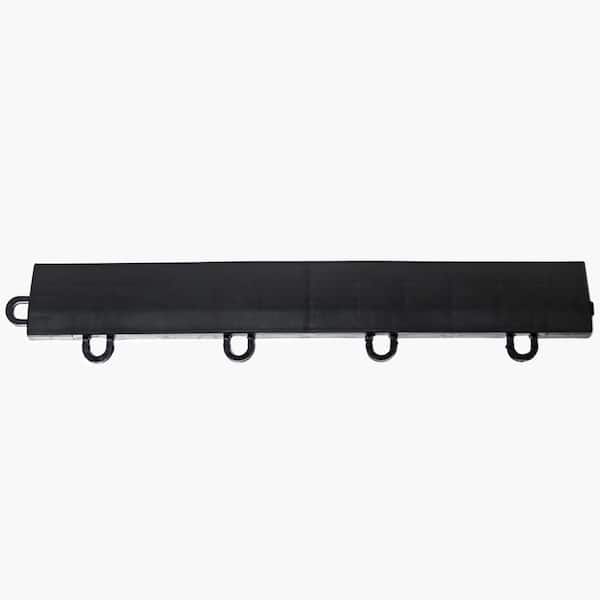 Smooth Black 12 in. x 1.75 in. x 0.5 in. Modular Edge Kit Female (22 Piece, Includes 2 corners) (0.15 sq. ft.)