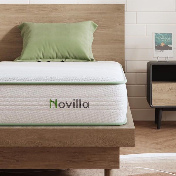 Twin Medium Gel Memory Foam Hybrid Mattress 8 in. Bed-in-a-Box Mattress