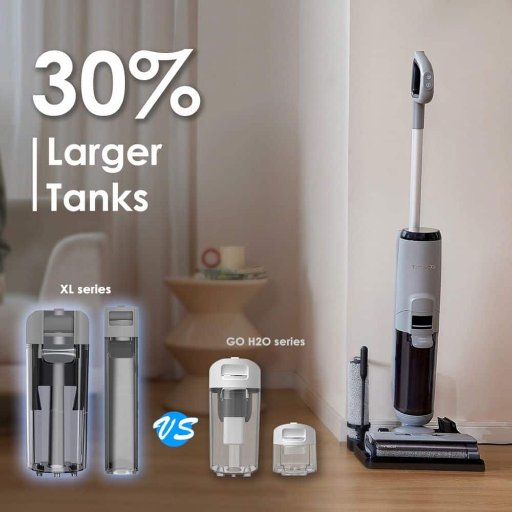 Tineco GO H2O XL Cordless Gray Wet/Dry Vacuum Mop