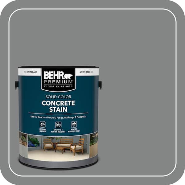 1 gal. #PFC-63 Slate Gray Solid Color Flat Interior/Exterior Concrete Stain