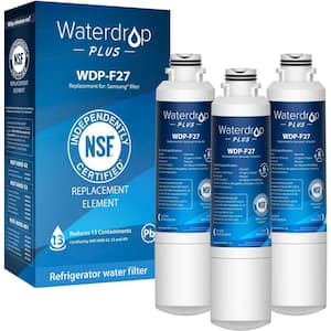 NSF&401&53&42 Certified Refrigerator Water Filter, Replacement for Samsung Water Filter HAF-CIN, HDX FMS-2,3 Filters