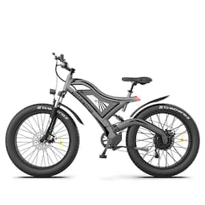 26 in. Aluminum Adult Simple Electric Mountain Bike Gray