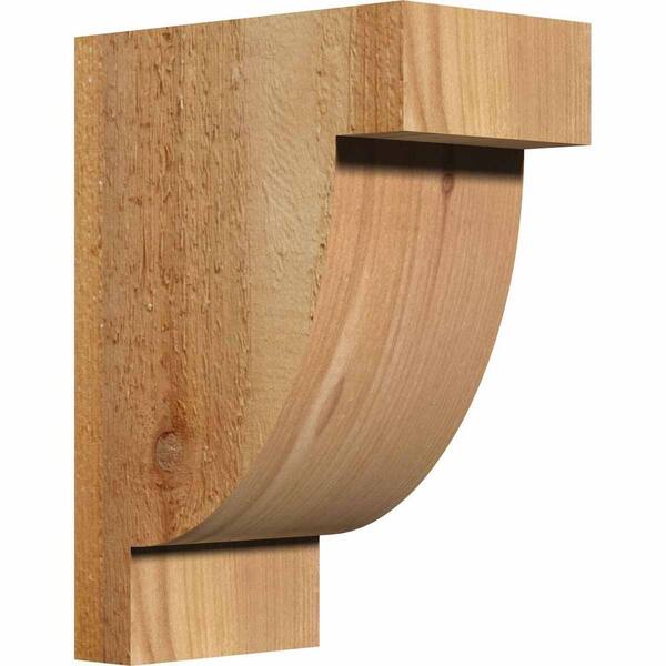 Ekena Millwork 6 in. x 10 in. x 14 in. Western Red Cedar Alpine Rough Sawn Corbel