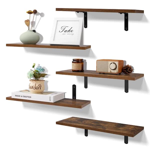 16.5 in. W x 5.9 in. D Floating Shelves for Wall Decor Storage Wall ...