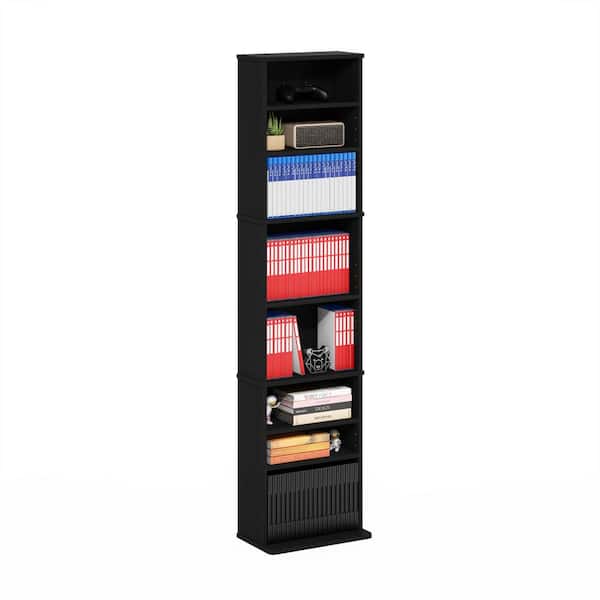JAYA Americano 9-Shelf Multimedia Media Storage Tower Rack with Adjustable Shelves
