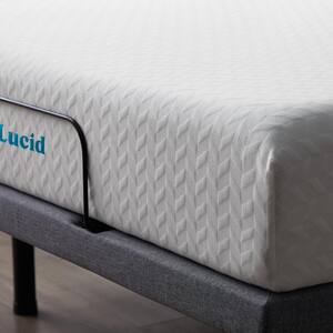 Deluxe Adjustable Bed and 10 in. Plush Gel Memory Foam King Mattress Set