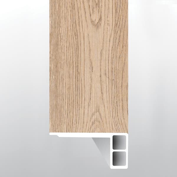 A&A Surfaces Ocean Oak 3/4 in. T x 1.77 in. W x 94 in. L Luxury Vinyl Flush Stair Nose Eased-Edge Molding