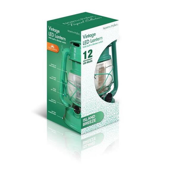 Unbranded - Tropical Collection Island Breeze Battery Operated LED Vintage Lantern (2-Pack)