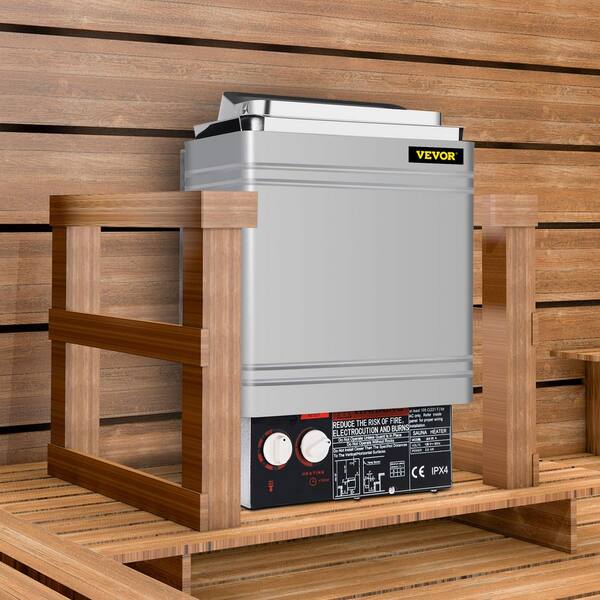 thumbnail image 2 of 9KW Sauna Heater Stove – Wet & Dry – Stainless Steel – Wall Mounted – Internal Knob Control 2 of 4