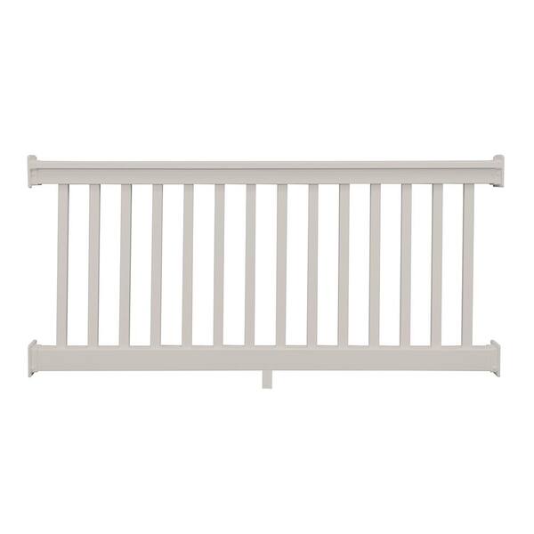 Weatherables Riviera 3.5 ft. H x 4 ft. W Tan Vinyl Railing Kit CTR-T42 ...