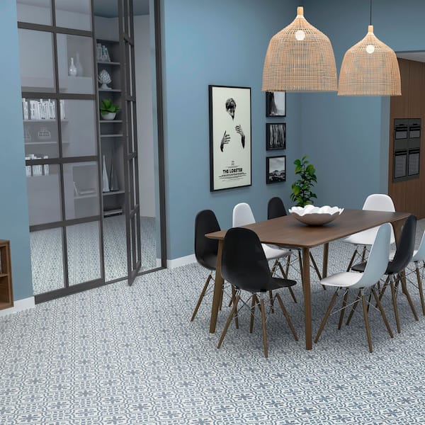 Berkeley Blue 17-5/8 in. x 17-5/8 in. Ceramic Floor and Wall Tile (13.14 sq. ft./Case)