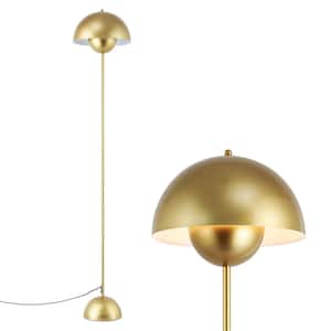 64.96 in. Gold 1-Light Standard Floor Lamp