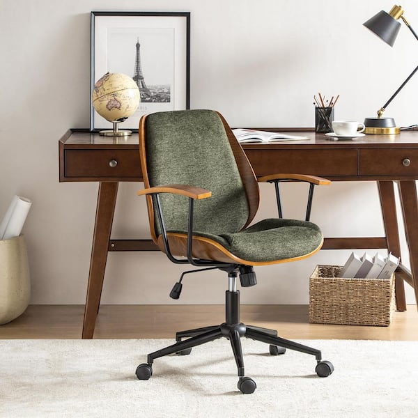 JAYDEN CREATION Adrian Green 24.75 in. W Height-adjustable Swivel