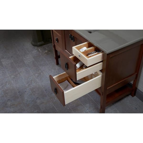 KOHLER Bamboo Twill Bathroom Vanity Drawer Organizer (8.75-in x 3-in) in  the Bathroom Vanity Accessories department at