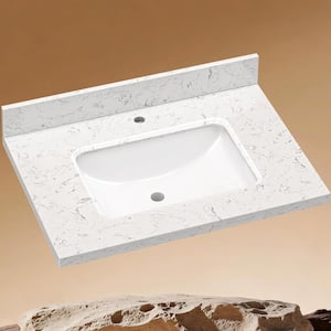 toplove66ページ Zeafive Kar 66.3 in. W x 22 in. D Engineered Stone White