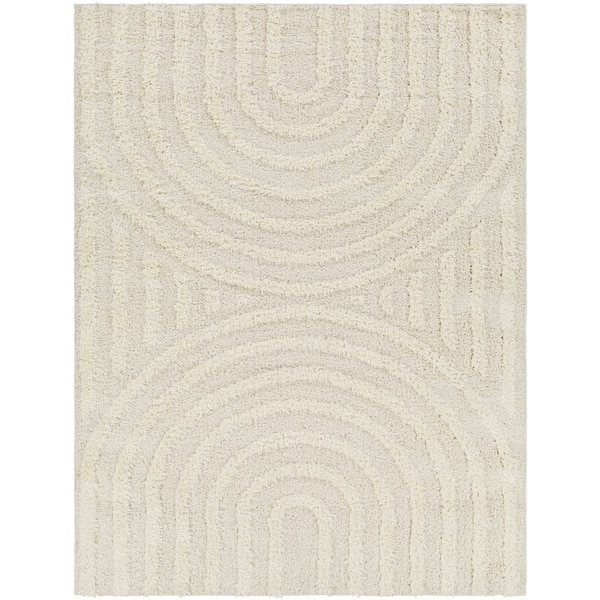 Sigrun Tan Modern 8 ft. x 10 ft. Indoor Area Rug