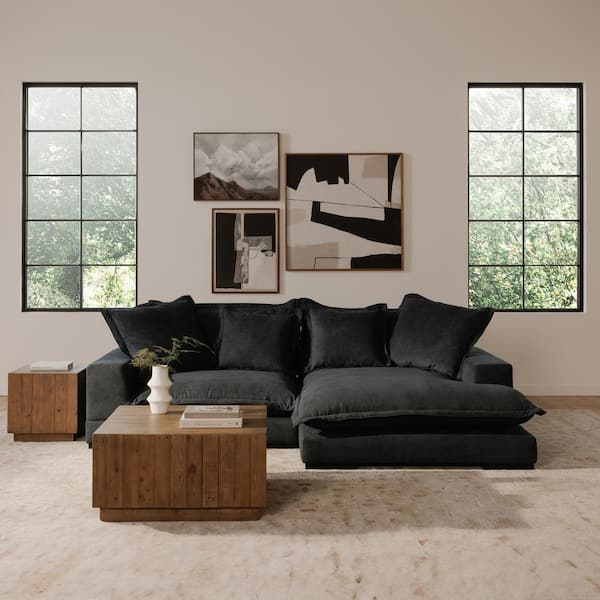 Niall 31.5 in. Rustic Brown Square Reclaimed Pine Wood Coffee Table with Pedestal Base