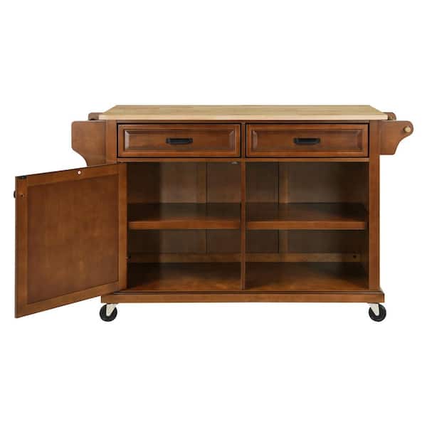 Unbranded 57.5 in. W x 32 in. D x 36 in. H Bathroom Brown Linen Cabinet