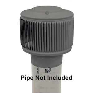 4 in. D Weatherwood Aura PVC Static Roof Vent Cap with Adapter for Schedule 40 or Schedule 80 PVC Pipe