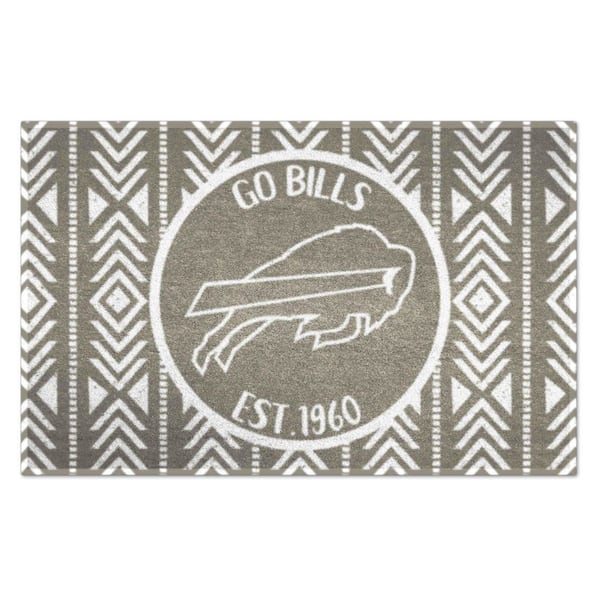 FANMATS Buffalo Bills Southern Style Gray 1.5 ft. x 2.5 ft. Starter Area Rug