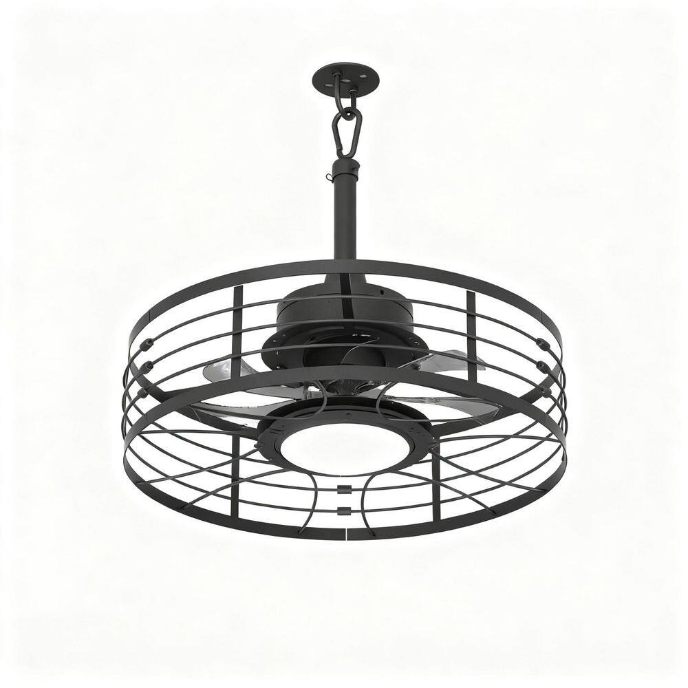 Black 5-Blade LED Outdoor Ceiling Fan with Light, APP & Remote Control Patio Fan for Porch Deck price history on PriceWatchPro
