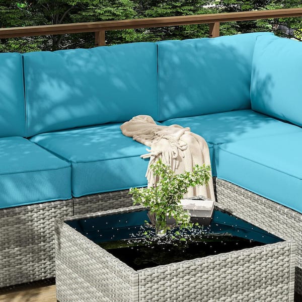 Patio Furniture 26 By 26 Outdoor Seat Cushions 14-Piece Outdoor