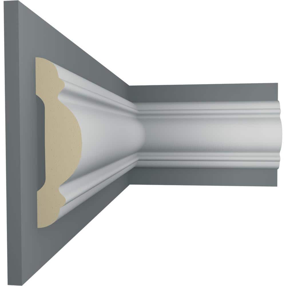 Kepler White Polyurethane Decorative Chair Rail Moulding