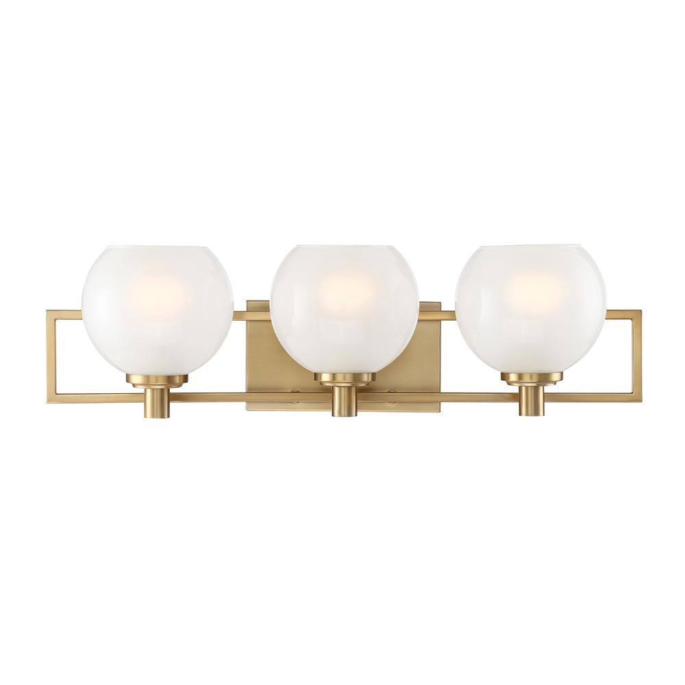 Designers Fountain Cowen 24 in. 3Light Brushed Gold MidCentury Modern