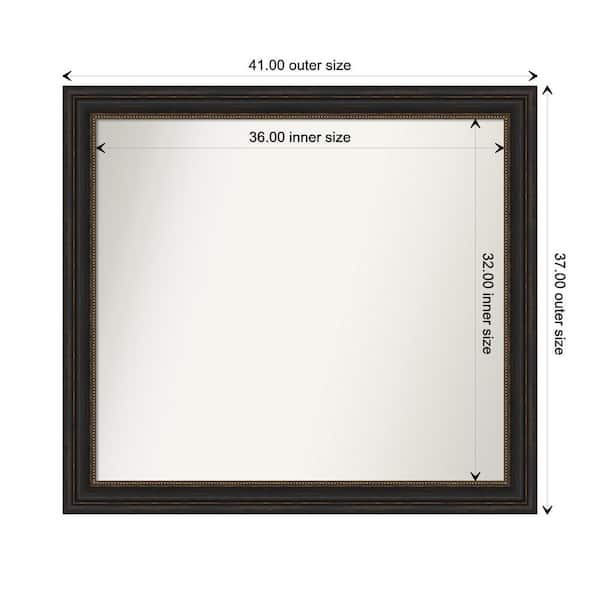 Amanti Art Accent Bronze 41 in. x 37 in. Custom Non-Beveled 