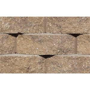 Cottage Stone 4 in. H x 12 in. W x 8.5 in. D Sandstone/Brown Concrete Garden Wall Block (64-Pieces/21.12 sq. ft./Pack)