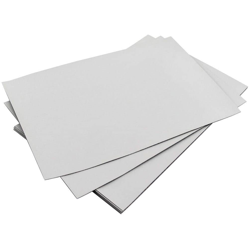 100 Adhesive Magnetic 4 inch x 6 inch Photo Peel and Stick Magnet Sheets, White