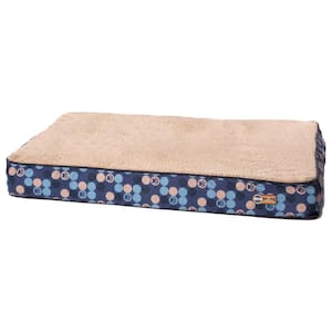 MAX & MARLOW Portable, Water-Resistant, Roll-Up Dog Bed Mat, Medium,  Tan/Teal 00342 - The Home Depot
