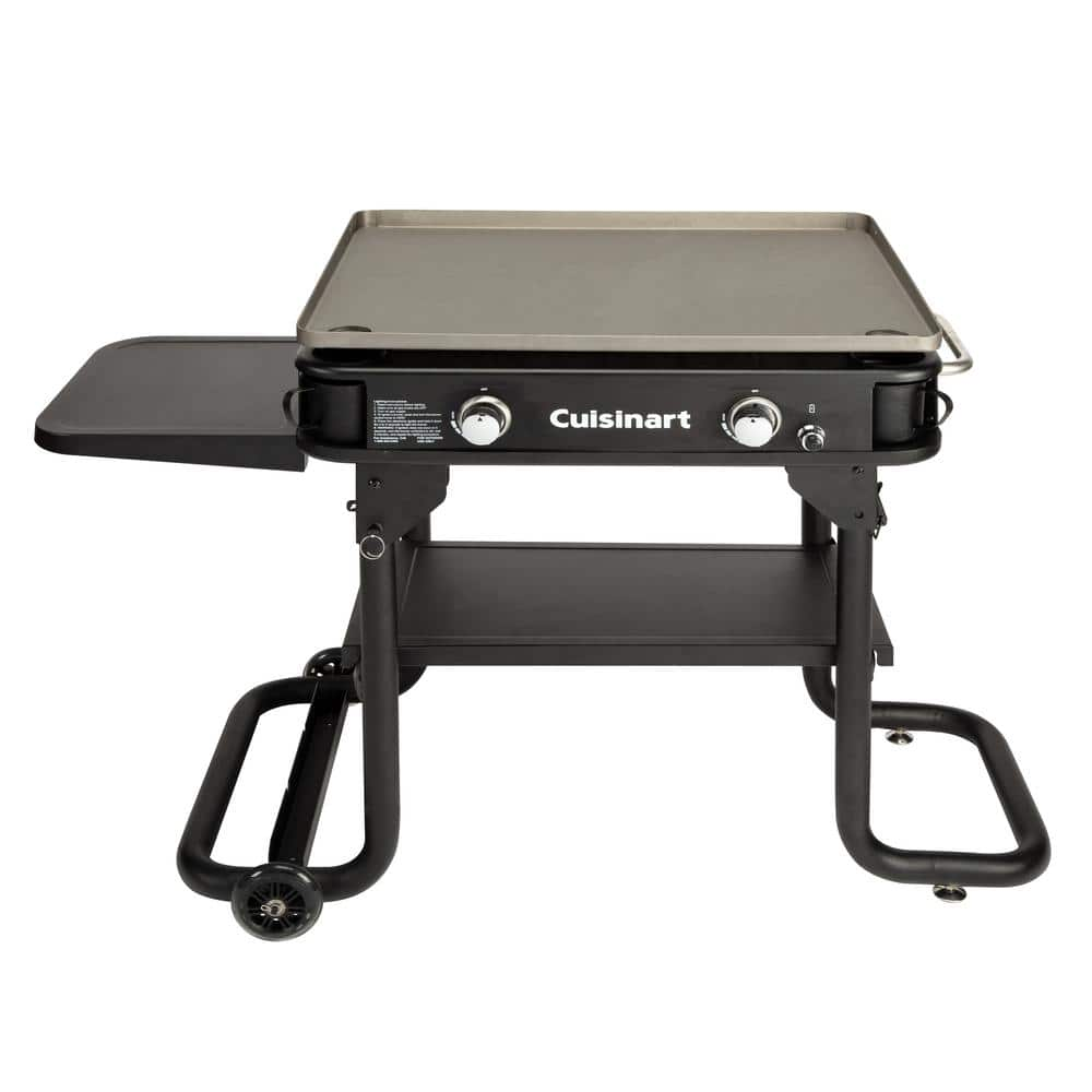  28 in. 2-Burner Propane/Gas Griddle- Black