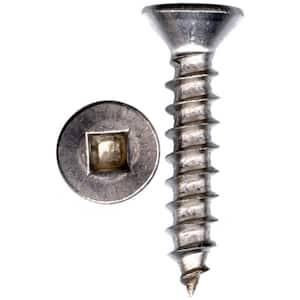 #8 x 1-1/2 in. Zinc Plated Square Flat Head Wood Screw (5-Pack)