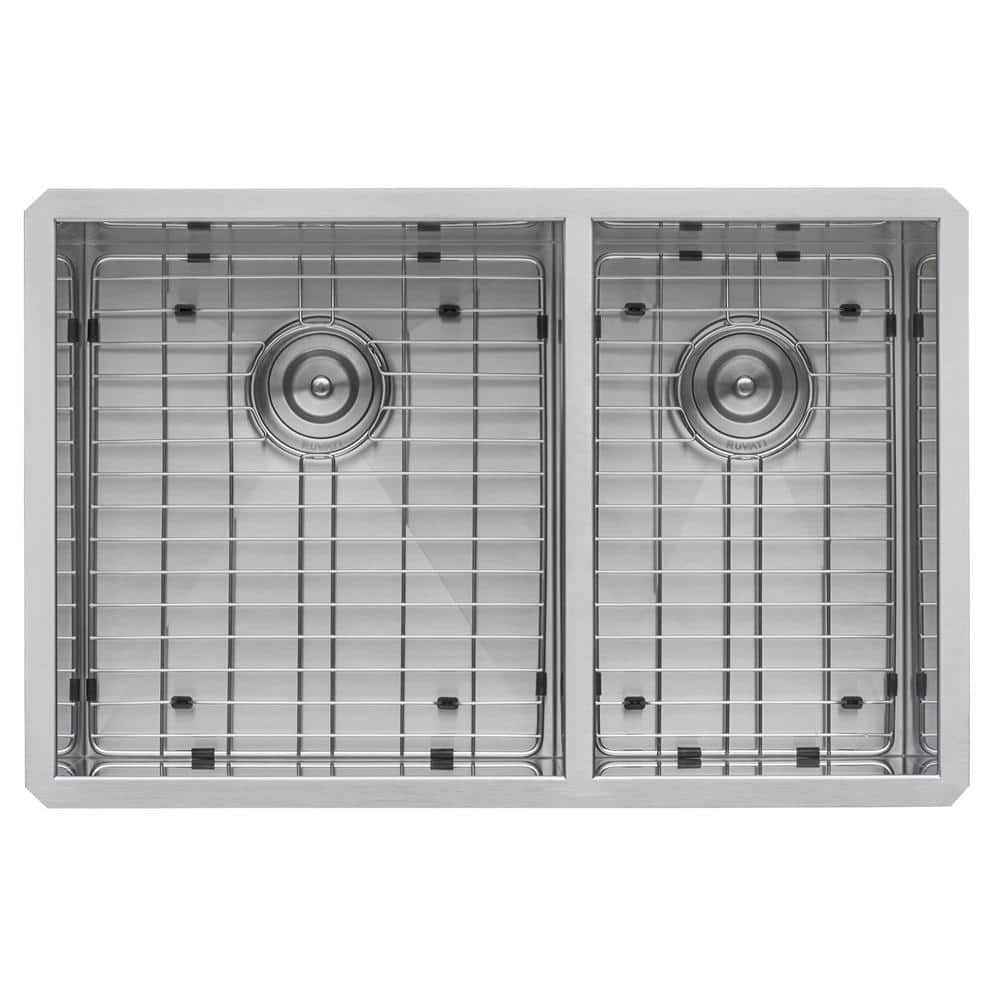 Ruvati 32-inch Stainless Steel Double Bowl Undermount Kitchen Sink