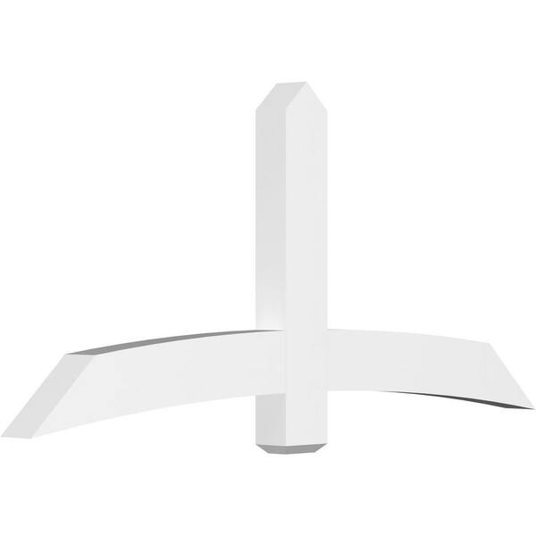 Ekena Millwork Bellingham 72 in. W x 33 in. H x 4 in. D Signature Polyurethane Bracket