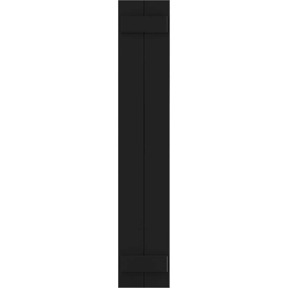 "10 3/4"" x 66"" True Fit PVC Two Board Joined Board-n-Batten Shutters, Black (Per Pair)" price history on PriceWatchPro