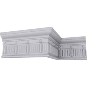 SAMPLE - 1-3/8 in. x 12 in. x 4-3/4 in. Urethane Seville Bead and Barrel Chair Rail Moulding