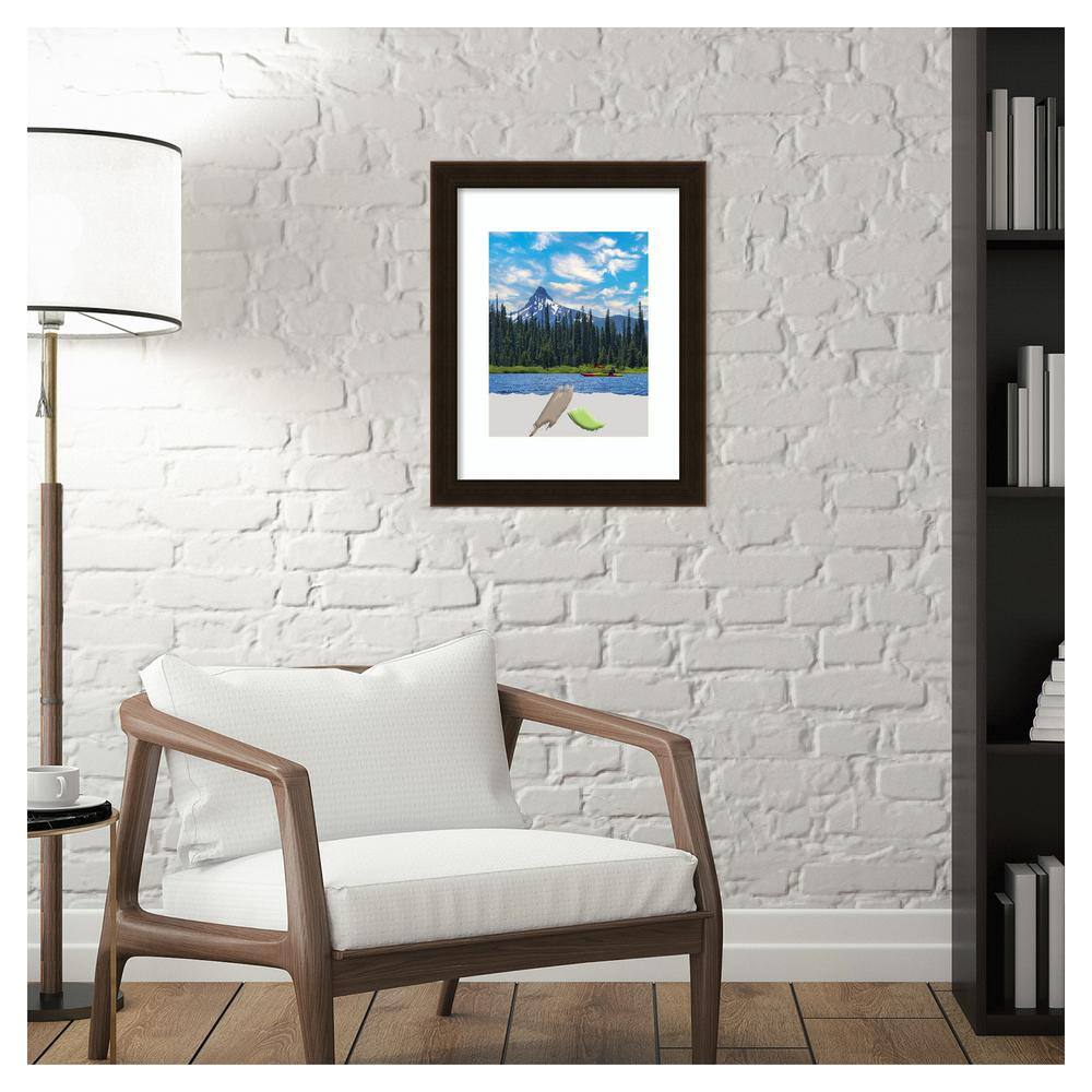 Espresso Brown Wood Rectangular Picture Frame with Satin Finish
